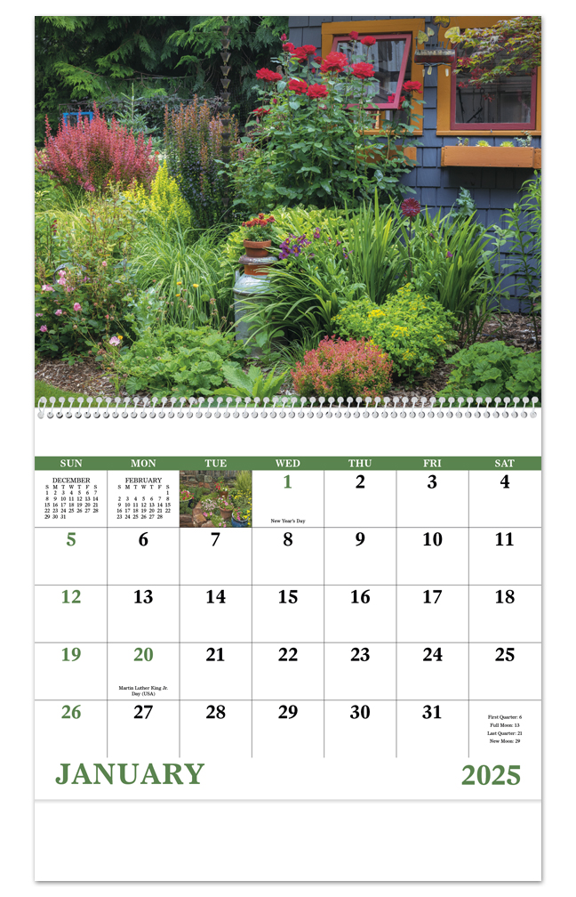 2024 Garden Walk (Spiral) Calendar 11" X 19" Imprinted Spiral Bound