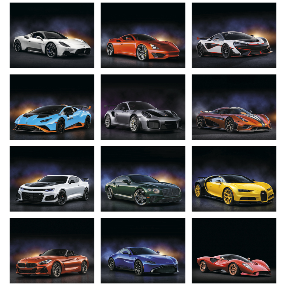 2024 Exotic Sports Cars (Spiral) Calendar 11" X 19" Imprinted Spiral
