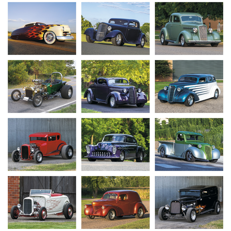 2025 Street Rods (Spiral) Calendar 11" X 19" Imprinted Spiral Bound