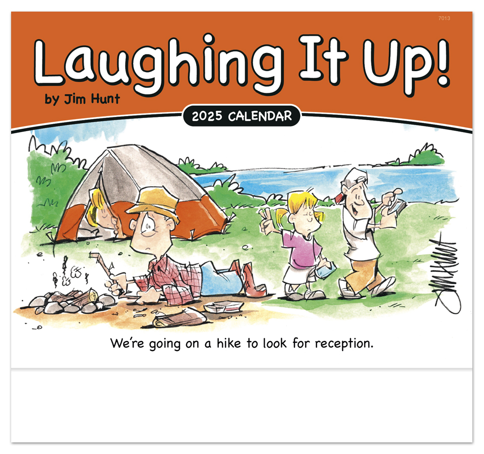 2025 Laughing it Up! Calendar 11" X 19" Imprinted Staple Bound; Drop