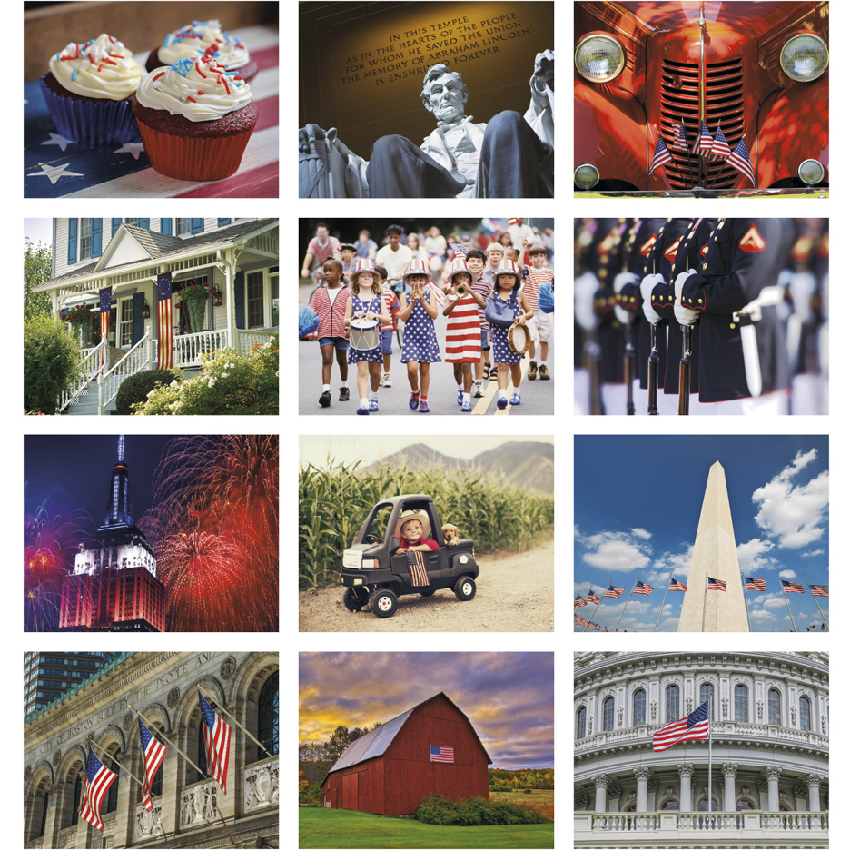 2024 Celebrate America (Window) Calendar 11" x 17" Imprinted Window