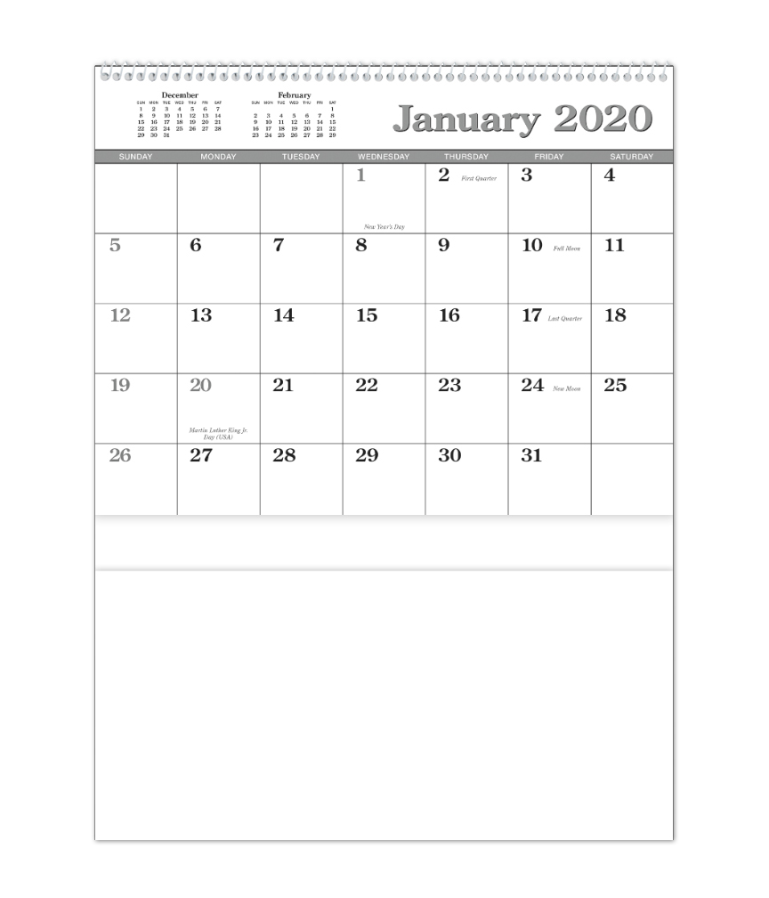 Econo Single Pocket Calendar | ValueCalendars.com