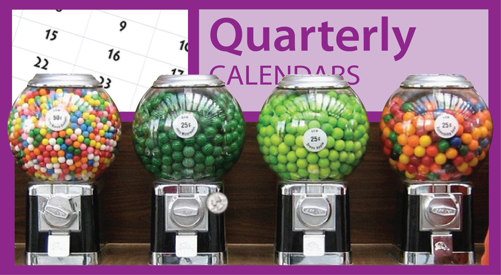 Promotional Quarterly (3-Month View) Calendars