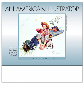 2025 American Illustrator Calendar  10-1/2" x 18-1/4" Custom Staple Bound; Drop Ad Imprint Wall 