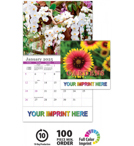 2025 Gardens II (Spiral) Calendar | 10-1/2