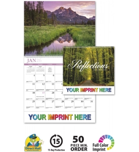 2025 Reflections - Universal (Spiral) Wall Calendar | 10-7/8