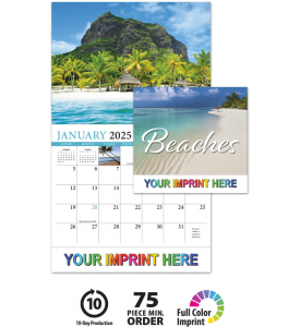 2025 Beaches Promotional Wall Calendar | 10-7/8