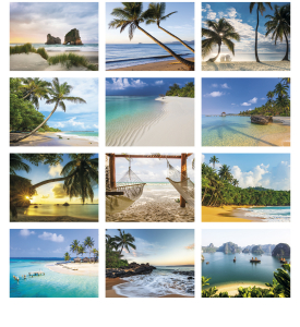 2025 Beaches Promotional Wall Calendar | 10-7/8