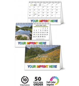 Scenic America Desk Tent Calendar 