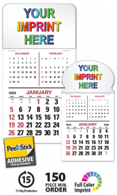 3.5x6.25 Inch 12 Month Peel and Stick Custom Calendar Magnets