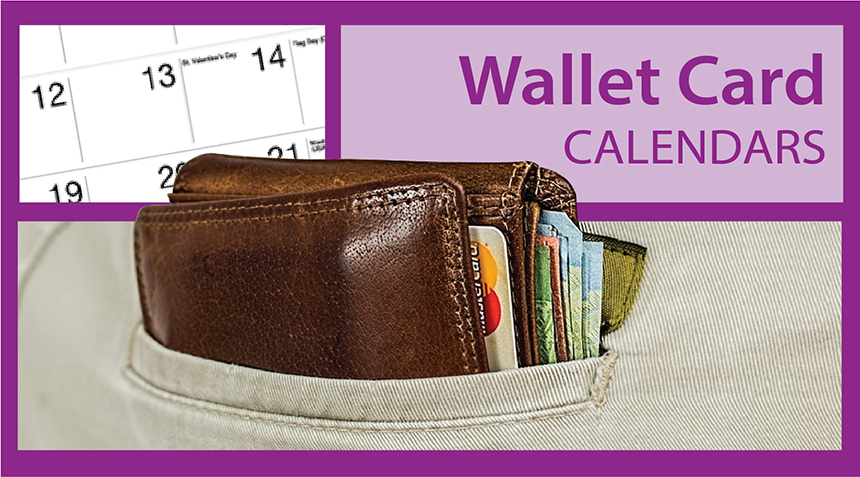 Promotional Wallet Calendars